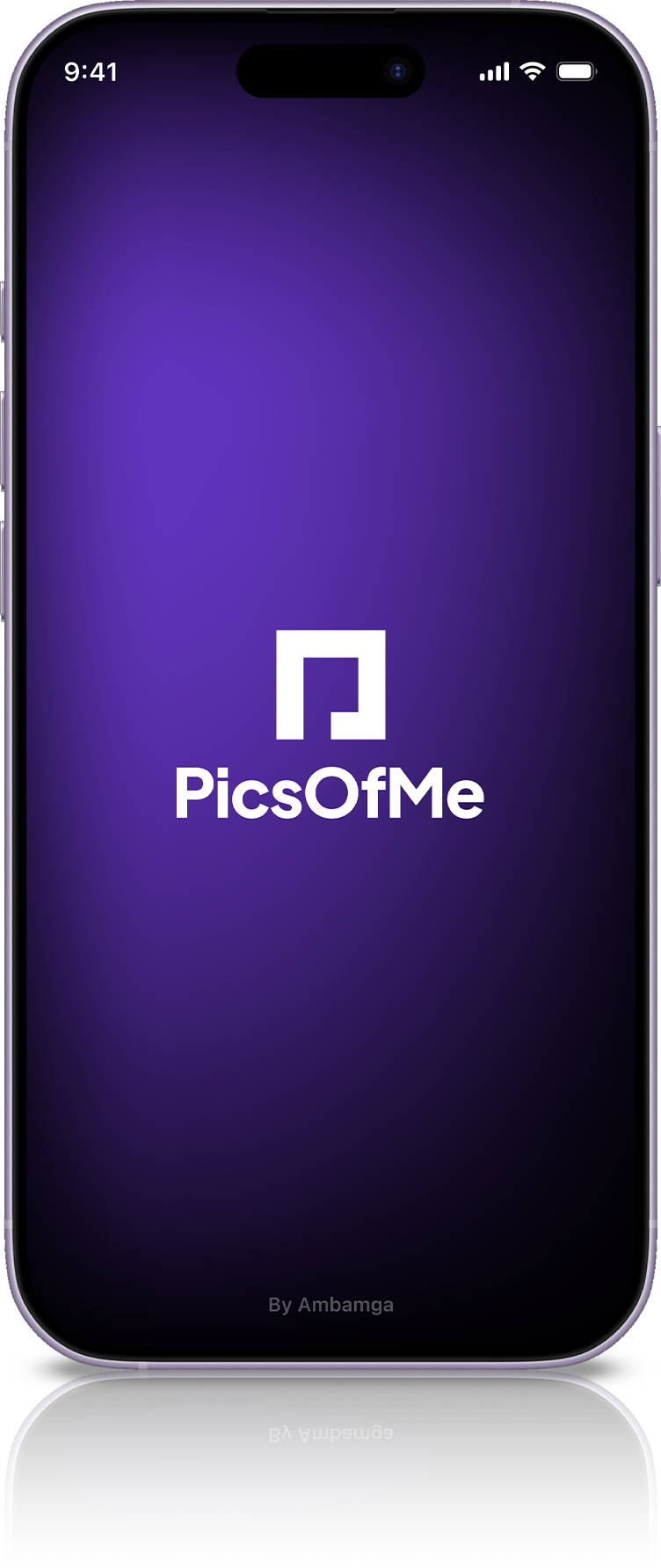 PicsOfMe app preview showing a private group called Dinner with Friends